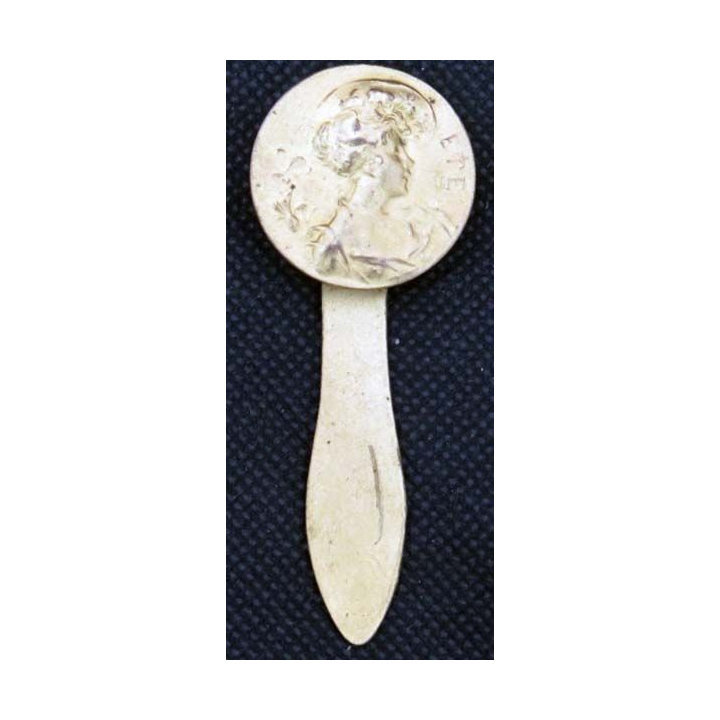 MEDAILLE : médaille broche de l'été en bronze doré de diamètre 2,5 cm