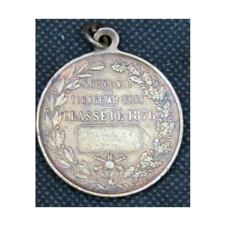 médaille du souvenir du tirage au sort de la classe 1876