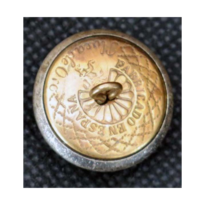 MILITARIA : bouton d'uniforme espagnol fabriqué en Espagne
