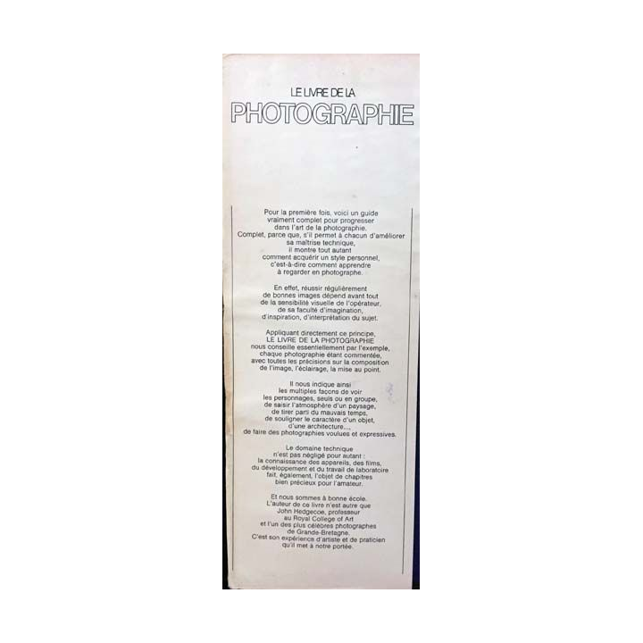 1. Le livre de la photographie de John Hedgecoe aux éditions Larousse / Montel