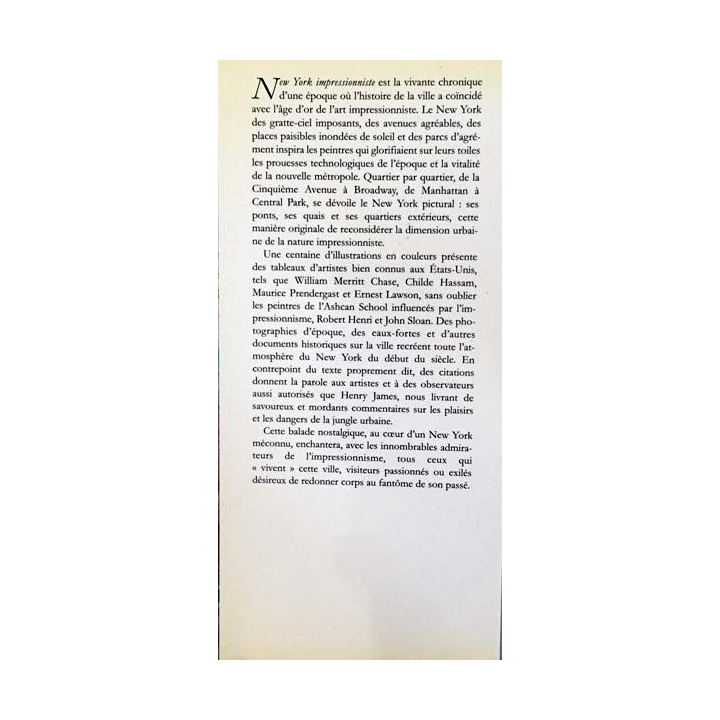 1. New York impressionniste de William H. Gerdts aux éditions Abbeville