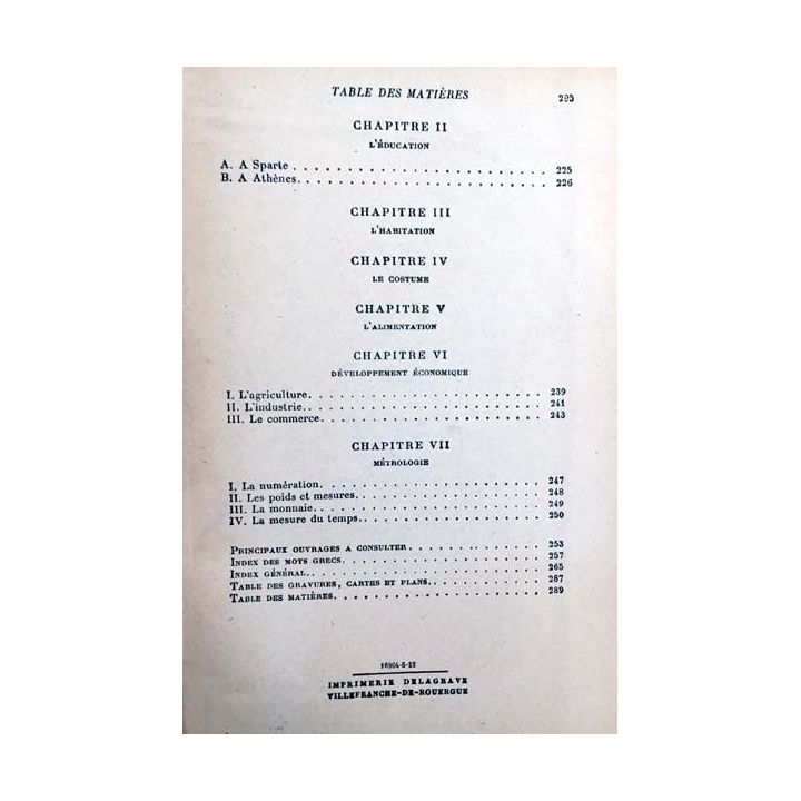 1. La Grèce antique et la vie grecque de A. Jardé aux éditions librairie Delagrave 1923
