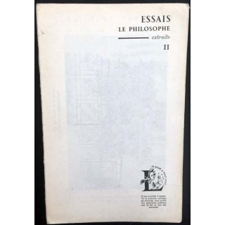 1. Montaigne essais extraits II Le philosophe de Raphaël Pangaud aux éditions librairie Larousse
