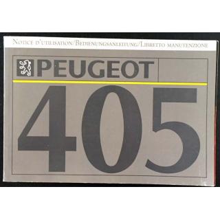 1. Notice d'utilisation Peugeot 405