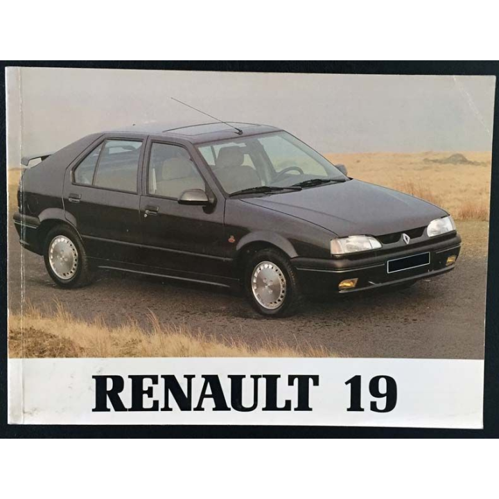 1. Notice d'utilisation Renault 19