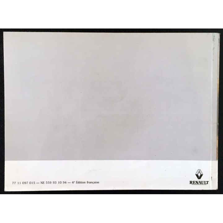 1. Notice d'utilisation Renault 19