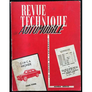 1. Revue technique automobile Simca aronde tous types