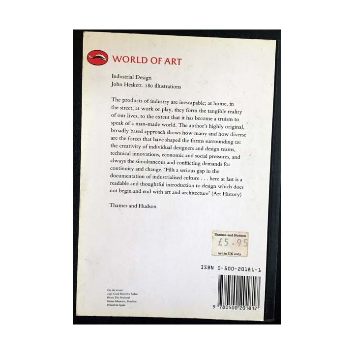 1. Industrial Design de John Heskett aux éditions Thames and Hudson