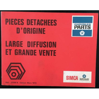 1. Pièces détachées d'origine large diffusion et grande vente Edition Mars 1972