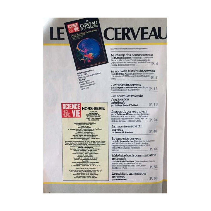 1. Science & vie Le cerveau et la mémoire numéro hors série trimestriel