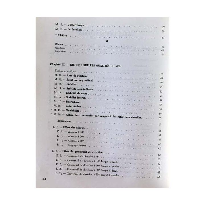 1. Préparation au brevet d'initiation aéronautique - Technique élémentaire du vol Livre II