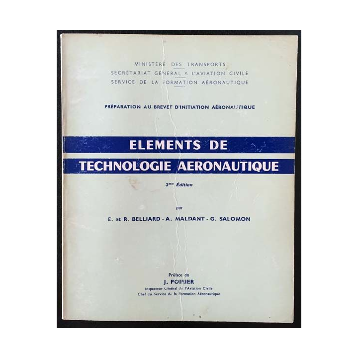 1. Préparation au brevet d'initiation aéronautique - Élément de technologie aéronautique