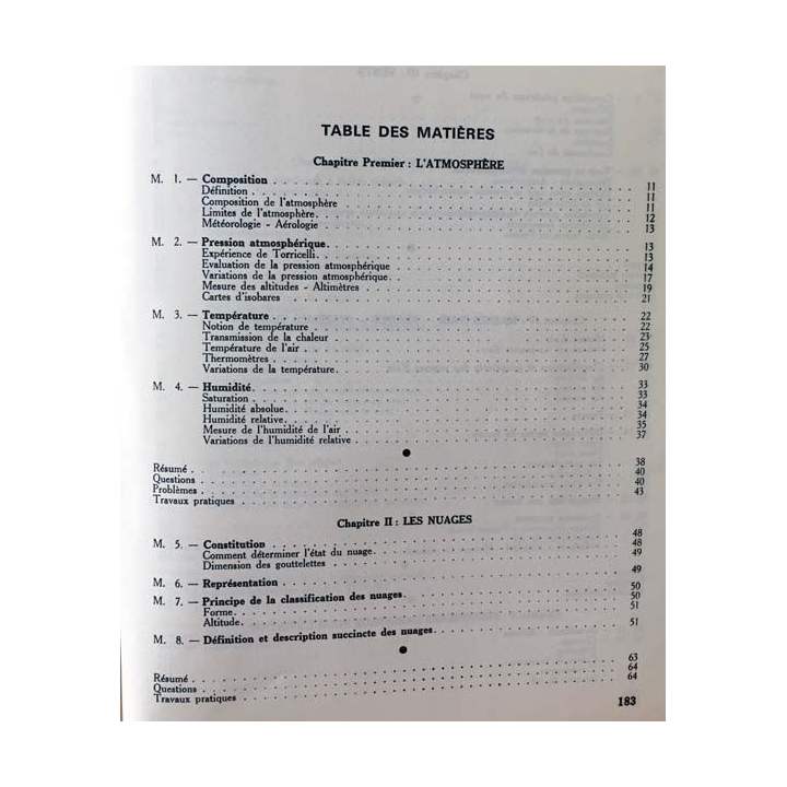 1. Préparation au brevet d'initiation aéronautique - Météorologie et aérologie élémentaire
