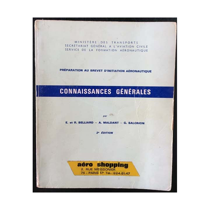 1. Préparation au brevet d'initiation aéronautique - Connaissances générales