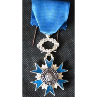 FRANCE : médaille de chevalier de l'Ordre National du Mérite en bronze argenté émaux superbes