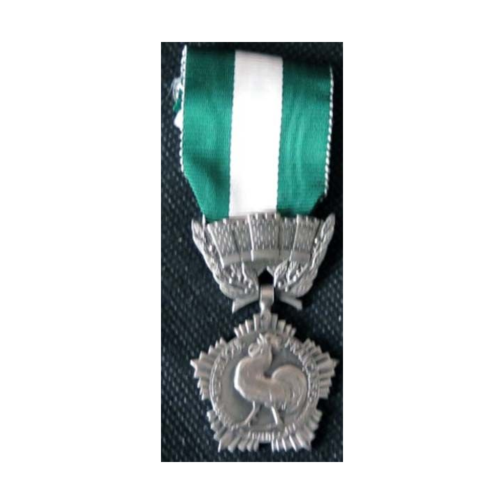 FRANCE : médaille des collectivités locales en argent petit 