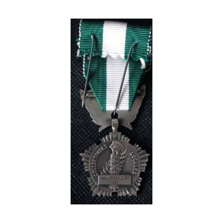 FRANCE : médaille des collectivités locales en argent petit 