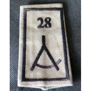 MILITARIA : fourreau d'épaule du 28° groupe géographique vendu à l'unité
