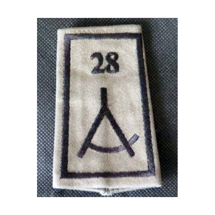 MILITARIA : fourreau d'épaule du 28° groupe géographique vendu à l'unité