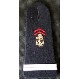 MILITARIA : patte d'épaule d'adjudant des Troupes de marine ancre en canetille vendu à l'unité
