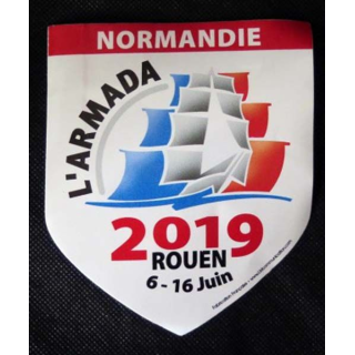autocollant de l'armada de Normandie 2019 Rouen 6-16 juin