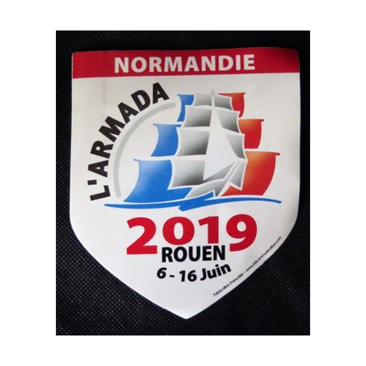 autocollant de l'armada de Normandie 2019 Rouen 6-16 juin