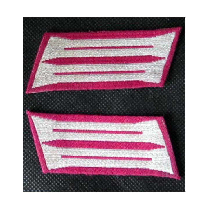 MILITARIA : insigne tissu de col allemand