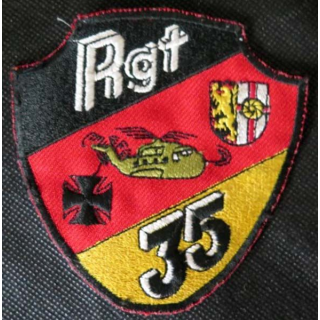 MILITARIA : insigne tissu du 35° régiment allemand