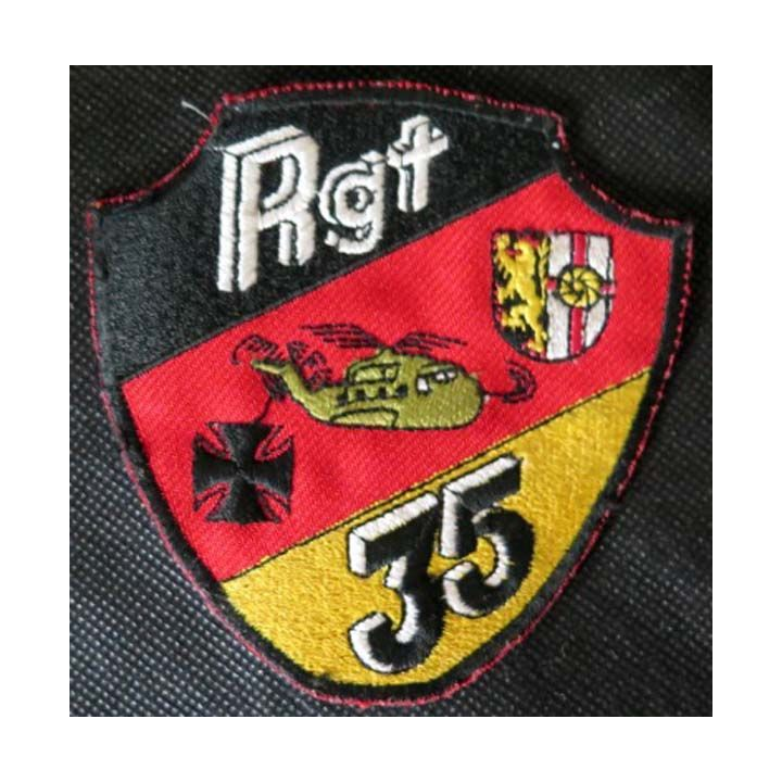 MILITARIA : insigne tissu du 35° régiment allemand