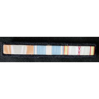 MILITARIA : barrette de rappel de 3 décorations époque 39-45 et Indochine