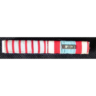 MILITARIA : barrette de rappel de 2 décorations époque Algérie