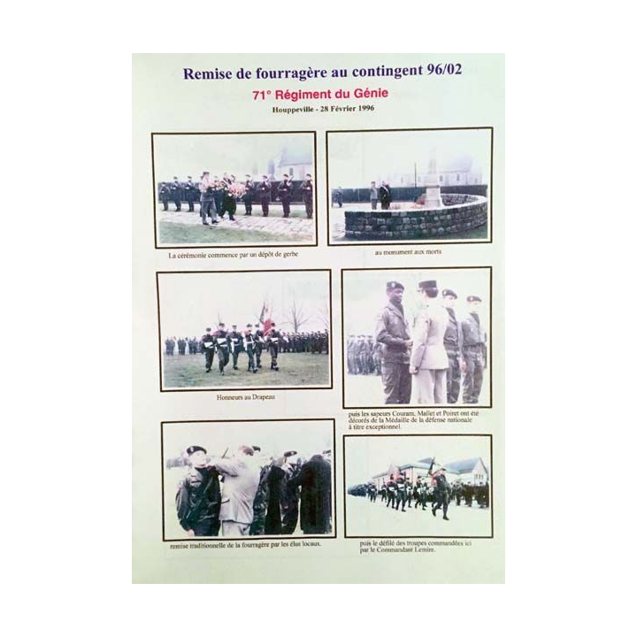 1. 71° régiment du génie du 1er janvier au 31 mars 1996