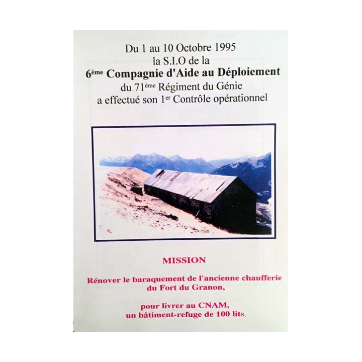 1. 71° régiment du génie Col du Granon Octobre 1995