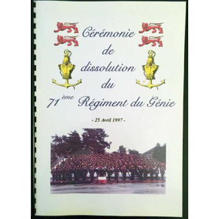 1. Cérémonie de dissolution du 71ème régiment du Génie - 25 avril 1997