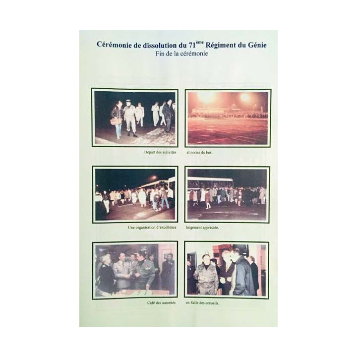 1. Cérémonie de dissolution du 71ème régiment du Génie - 25 avril 1997