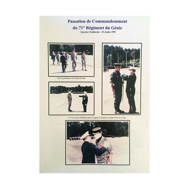 1. 71° régiment du génie du 25 juillet au 31 décembre 1995