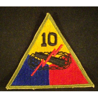 10° Armored division US army patch