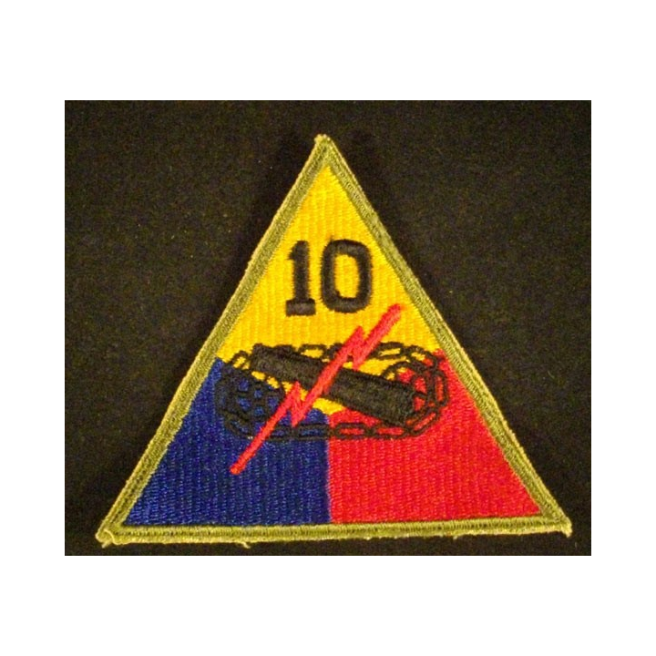 10° Armored division US army patch