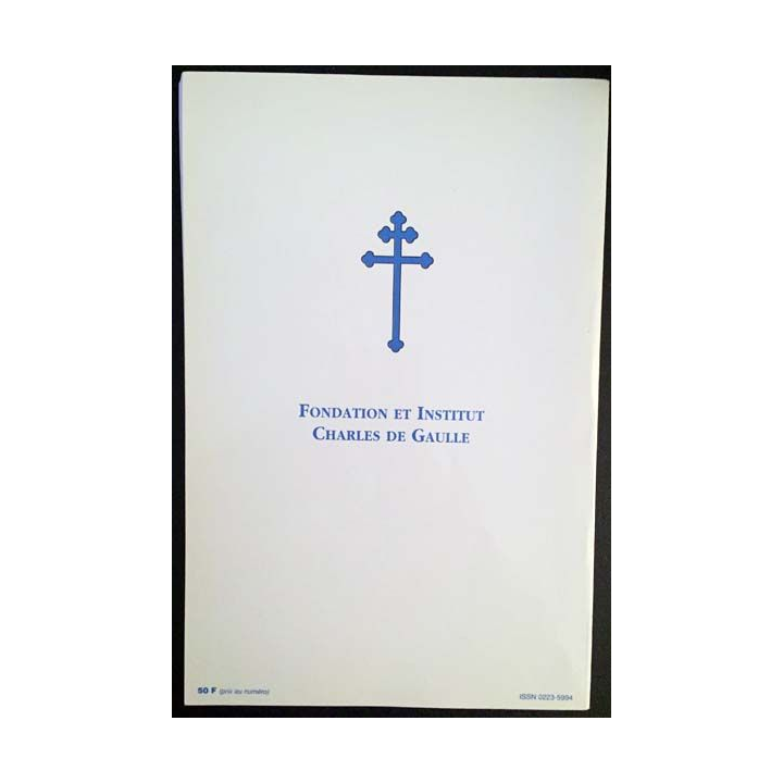 1. Espoir - La 2e D.B N°107 Juin 1996 Revue de la fondation et de l'institut Charles de Gaulle