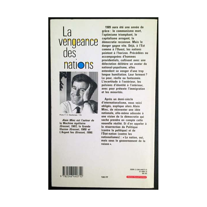 1. La vengeance des nations de Alain Minc aux éditions Grasset