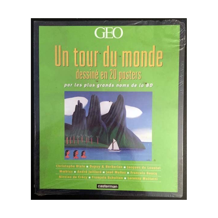 1. Un tour du monde dessiné en 20 posters par les plus grands noms de la BD aux éditions Casterman