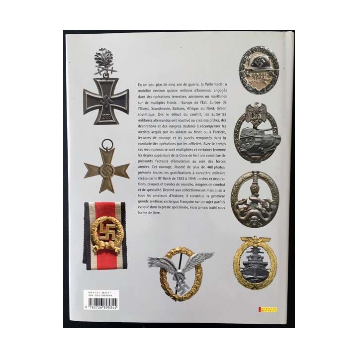 1. Ordres & décorations de la Wehrmacht 1933-1945 de François de Lannoy aux éditions ETAI