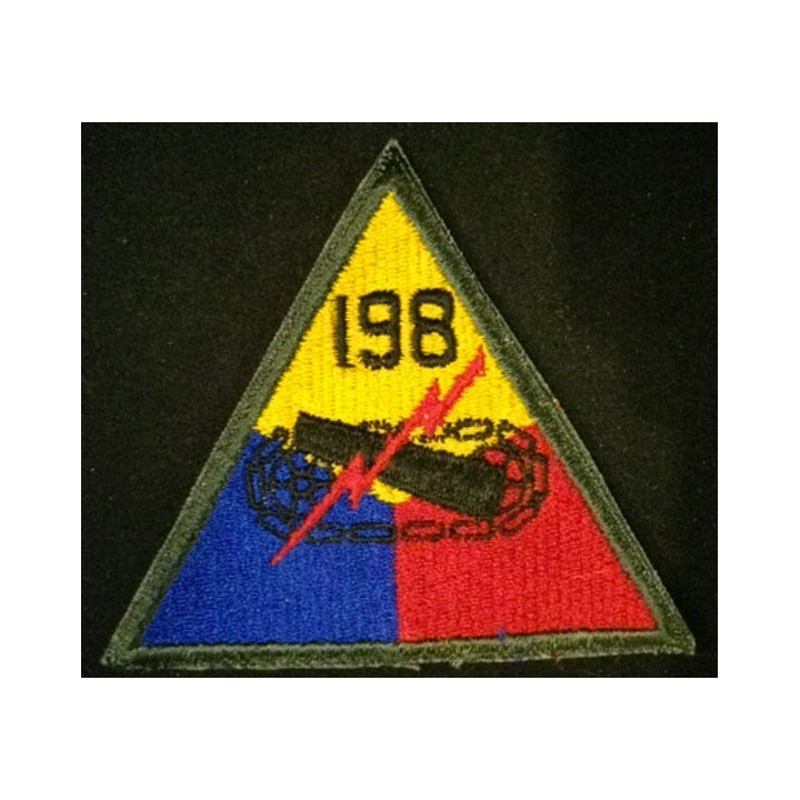 198° Armored division US army patch