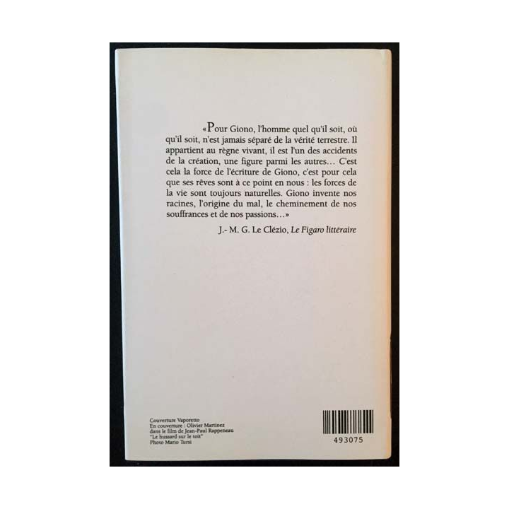 1. Le Hussard sur le toit de Jean Giono aux éditions France loisirs