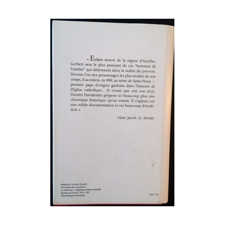 1. Le pape de l'an Mil de Dimitri Davidenko aux éditions France loisirs