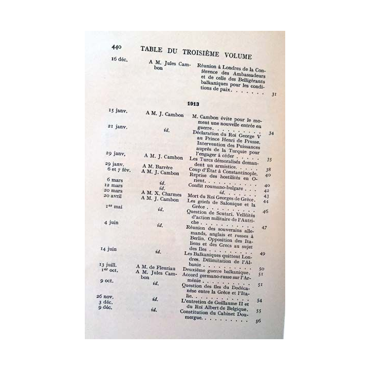 1. Correspondance 1870-1924 Tome III Les guerres Balkaniques, la grande guerre, l'organisation de la paix