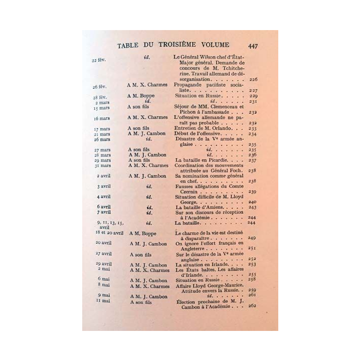1. Correspondance 1870-1924 Tome III Les guerres Balkaniques, la grande guerre, l'organisation de la paix