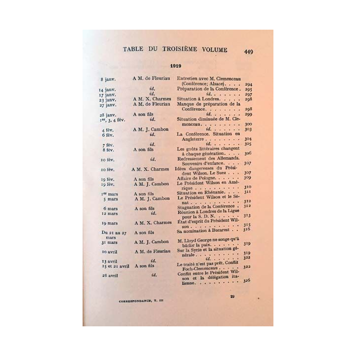 1. Correspondance 1870-1924 Tome III Les guerres Balkaniques, la grande guerre, l'organisation de la paix