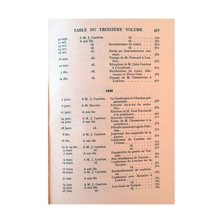 1. Correspondance 1870-1924 Tome III Les guerres Balkaniques, la grande guerre, l'organisation de la paix