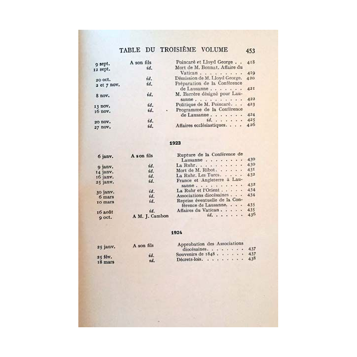 1. Correspondance 1870-1924 Tome III Les guerres Balkaniques, la grande guerre, l'organisation de la paix